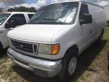 7-08229 (Trucks-Van Cargo)  Seller: Florida State A.C.S. 2003 FORD E350