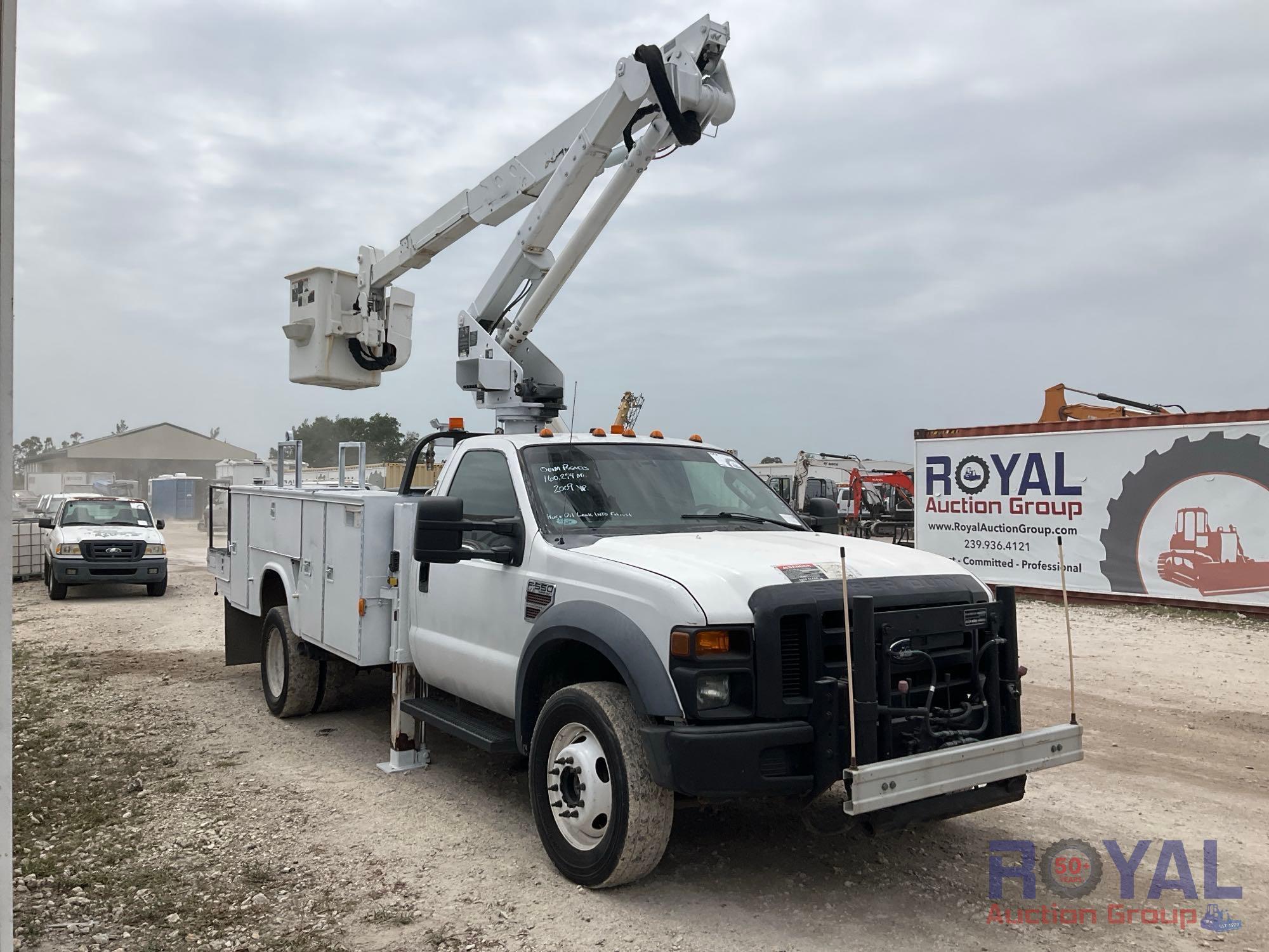 2009 Ford F550 4x4 Altec AT37-G Bucket Truck