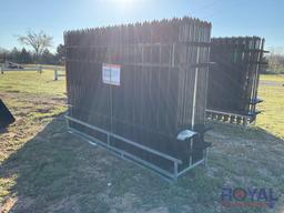 2024 10FT x 7FT Wrought Iron Fence Panels
