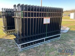 2024 10FT x 7FT Wrought Iron Fence Panels