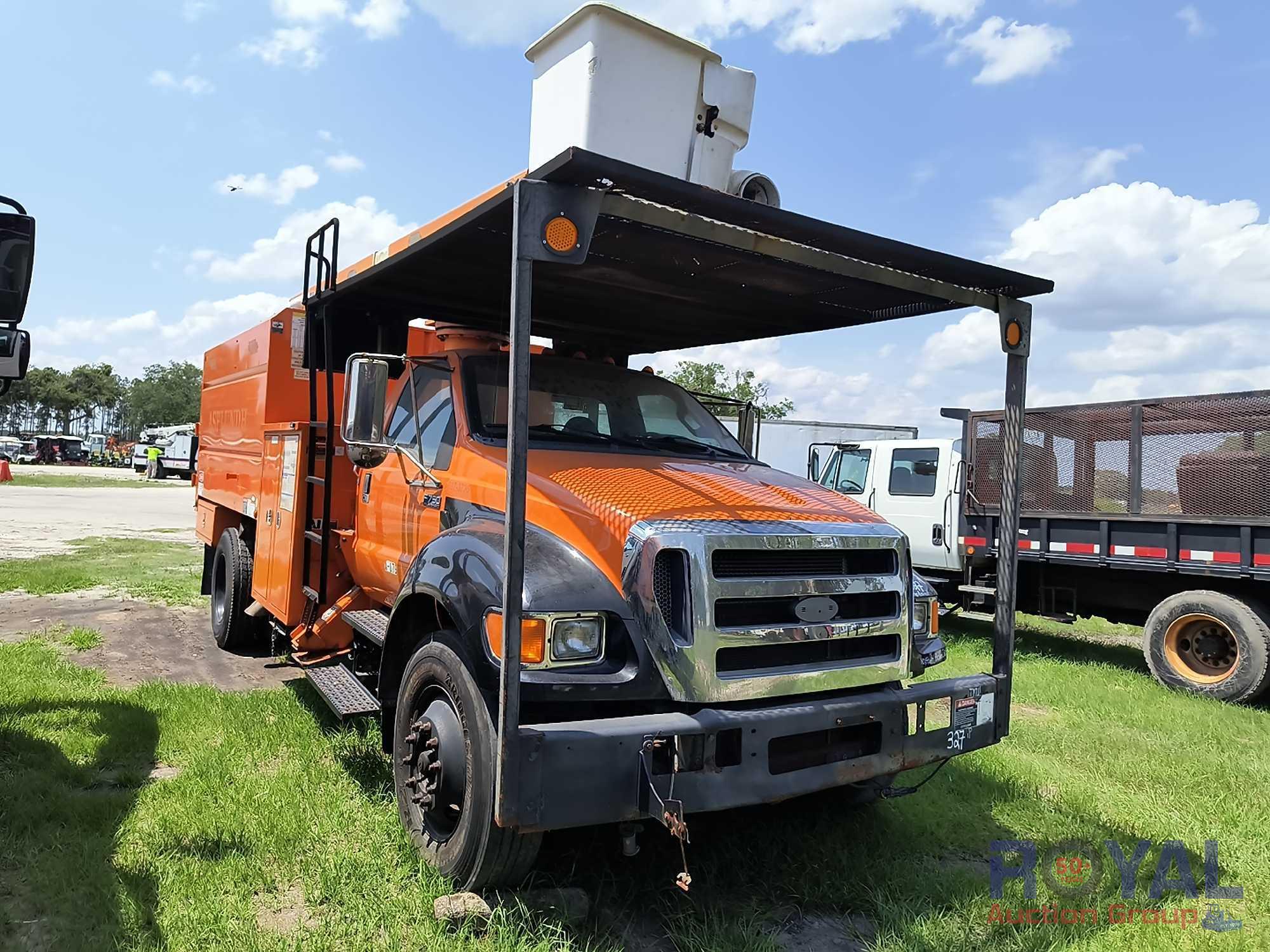 2013 Ford F750 Chipper Dump Forestry Bucket Truck