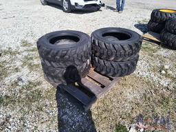 Lot Of 4 Unused 10-16.5 Skid Steer Tires