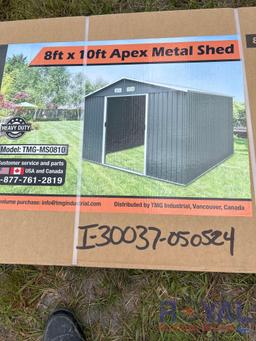 8 X 10 Ft Apex Metal Shed