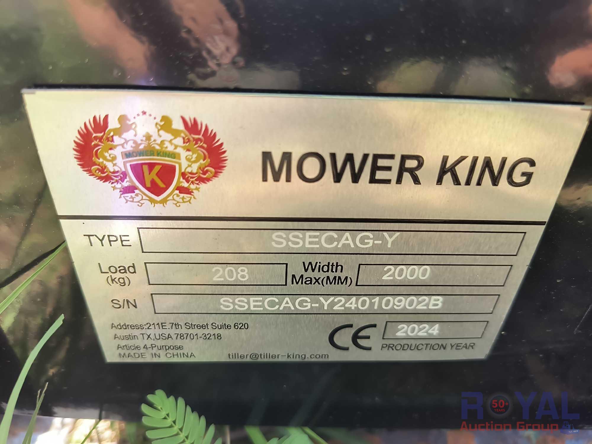 2024 Mower King SSECAG-Y Skid Steer Auger Attachment with 3 Bits