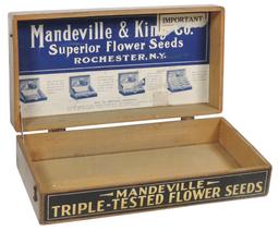 Flower Seed Box, Mandeville & King Co. Superior Flower Seeds-Rochester NY,