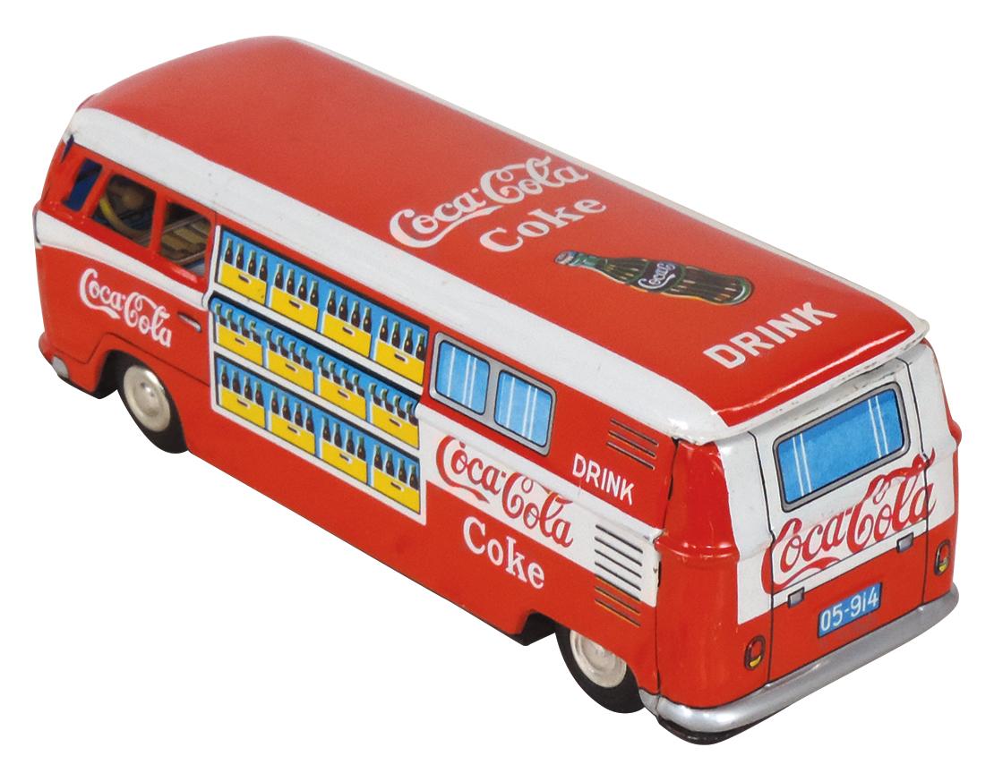 Coca -Cola Toy Van, litho on tin VW friction toy for the European market, N