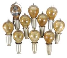 Firefighting Glass Extinguisher Grenades (10), bulb-shape w/contents, in al