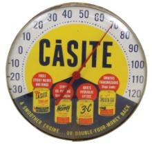 Petroliana Casite Thermometer, convex glass for engine additives, VG workin