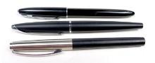 3 Fountain Pens, A Pelikan Cartridge, Picasso Vac-fill & Cross Vac-fill. Vg