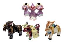 Salt & Pepper Shakers (7 Sets) Figurines (3) Enesco Imports-japan Napkin Ho
