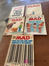 garage five mad magazines, late 70s