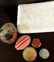 vintage compacts/beaded purse-living rm