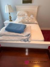 Upstairs Nice white wood, twin beds Trundle beds twin set