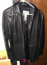 Leather coat size small