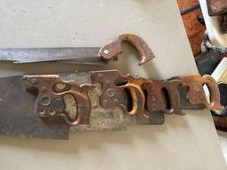 5- vintage hand saws