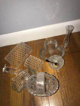 7- pieces crystal glassware