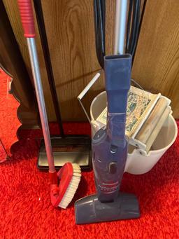 bissell vac mop bucket and more in basement