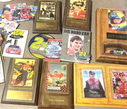 NASCAR Jeff Gordon cards in basement