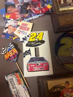 NASCAR Jeff Gordon cards in basement