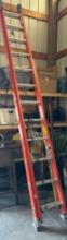 24 foot Werner ladder, Fiberglass orange