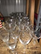 24- etched Fostoria glasses 3- sizes