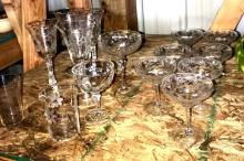 24-crystal glasses etched