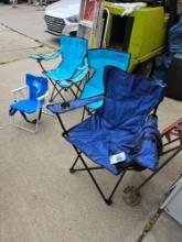 4 Folding camping Chairs