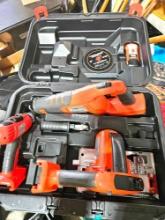 Black and Decker 24 V power tool kit. 1 battery, no charger
