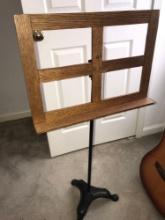 Vintage cast iron base music stand