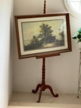 Vintage Countryside Wall Art and easel