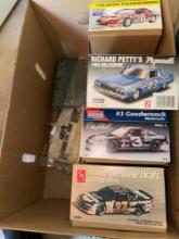 lot of four NASCAR model kits