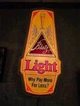 blatz lighted beer sign