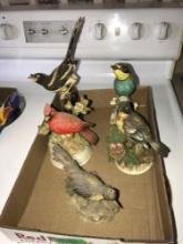 5- bird figurines