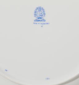 Herend Rothschild Bird Blue Dinner Plates