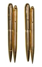 Eversharp Skyline 14k Yellow Gold Fountain Pen and Pencil Sets