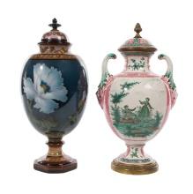 Porcelain Lidded Urns