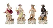 Royal Crown Derby Porcelain Allegorical Figurine Assortment