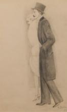 Rudolf Bauer (German, 1889-1953) Graphite Sketch