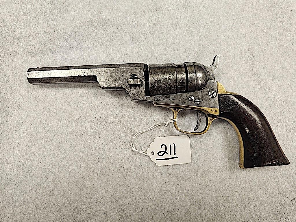 COLT 36 CAL PERCUSSION REVOLVER CONVERTED TO 28 RIMFIRE S/N 640