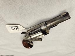 COLT NEW SERVICE 32 CAL CENTERFIRE NICKEL PLATED, PAT SEPT 1874, S/N 15123