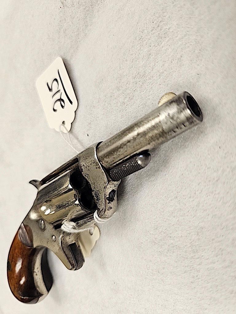 COLT NEW SERVICE 32 CAL CENTERFIRE NICKEL PLATED, PAT SEPT 1874, S/N 15123