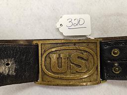 US INDIAN WARS BELT AND BUCKLE