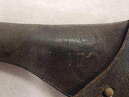 US MILITARY REVOLVER HOLSTER BLACK MARKED A63