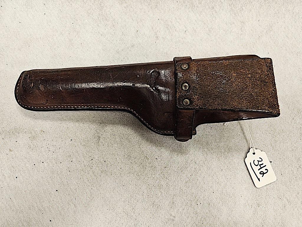 HUNTER BROWN TOOLED LEATHER HOLSTER FOR 6" GUN