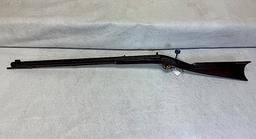 HALF STOCK SIDE HAMMER PERCUSSION RIFLE, OCTAGON BARREL, CAL APPROXIMATELY
