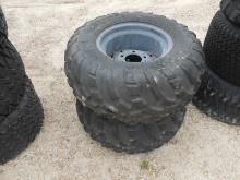 (2) 25x11.00-12 NHS Tires