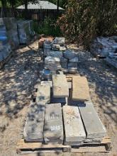 Various Concrete & Bricks, (4) Pallets