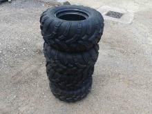 (4) Mag 24x11.00-12NHS Off Road Tires w/ Rims