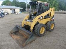 2007 Cat 246B Skid Steer, s/n PAT04781: Canopy, Rubber-tired, GP Bkt., Aux.