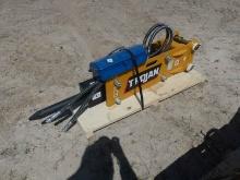 Unused 2024 Trojan TH50 Hammer, s/n 46029 for Mini Excavator